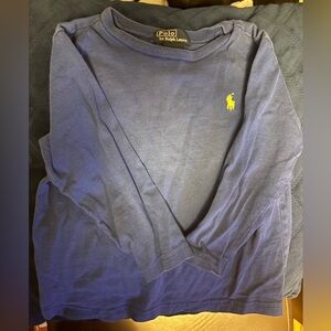 Blue Ralph Lauren Long Sleeve Polo